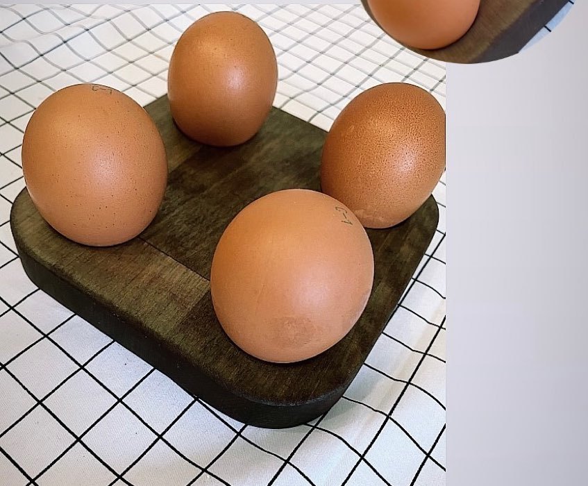 Фотография покупателя товара Подставка для яиц и кекса Adelica, 4 отделения, d=13 см, 13×13×1,8 см, массив берёзы - Фото 15