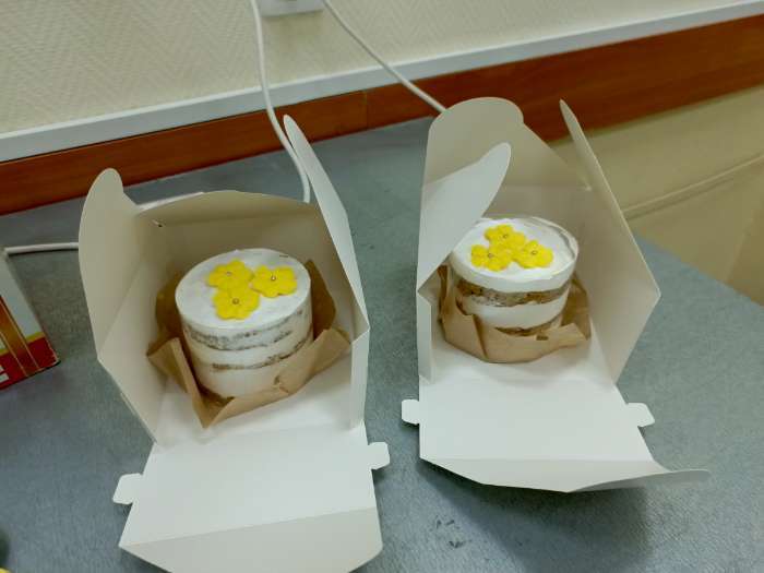 Фотография покупателя товара Кондитерская упаковка под бенто торт, 13.1×13.1×8.5 см - Фото 1