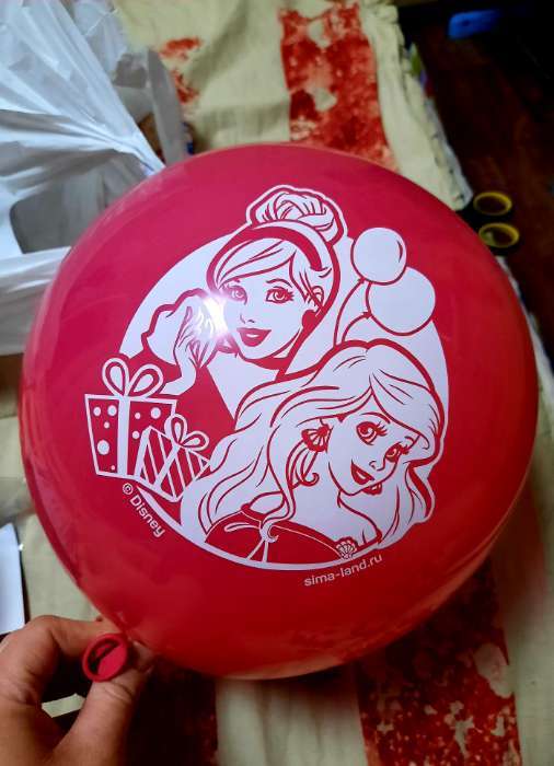 Фотография покупателя товара Воздушные шары «С Днем Рождения», Принцессы, 25 шт., 12" - Фото 8