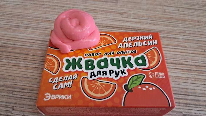 Фотография покупателя товара Набор для опытов «Жвачка для рук. Сладкая дыня», слайм своими руками - Фото 1
