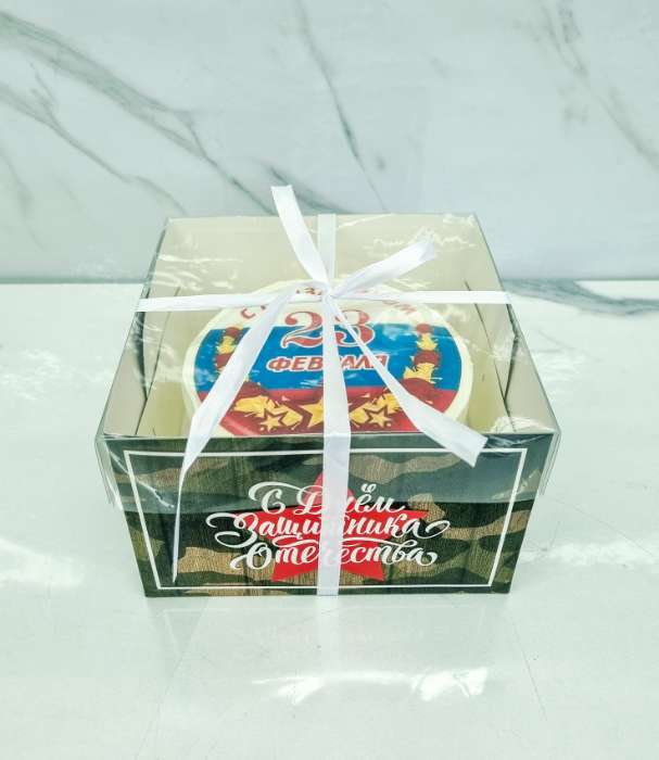 Фотография покупателя товара Коробка для капкейков, кондитерская упаковка, 4 ячейки «8 Марта», 16×16×10 см - Фото 1