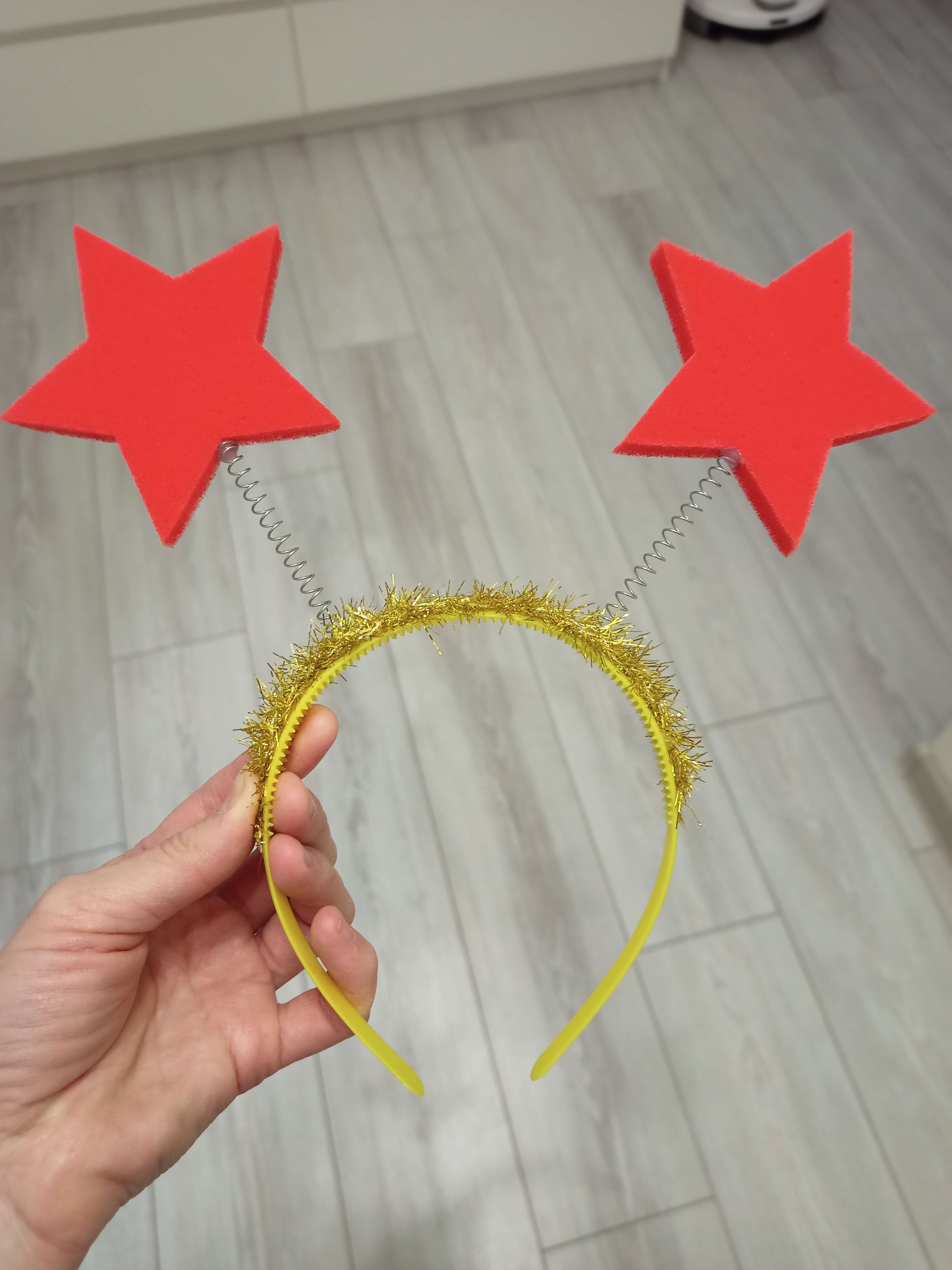 Фотография покупателя товара Карнавальный ободок «Две звезды», поролон - Фото 1