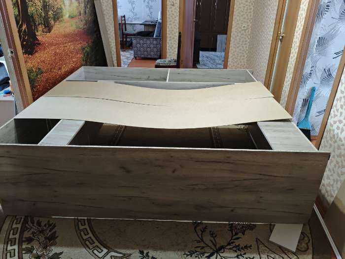 Фотография покупателя товара Шкаф - купе «Альянс», с зеркалом, 2000×620×2200 мм, цвет кашемир/крафт серый - Фото 2