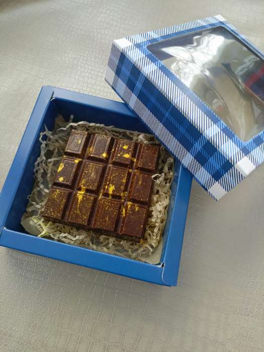 Фотография покупателя товара Коробка под 4 конфеты, «Камуфляж» 10,4 × 10,4 × 3,5 см - Фото 1