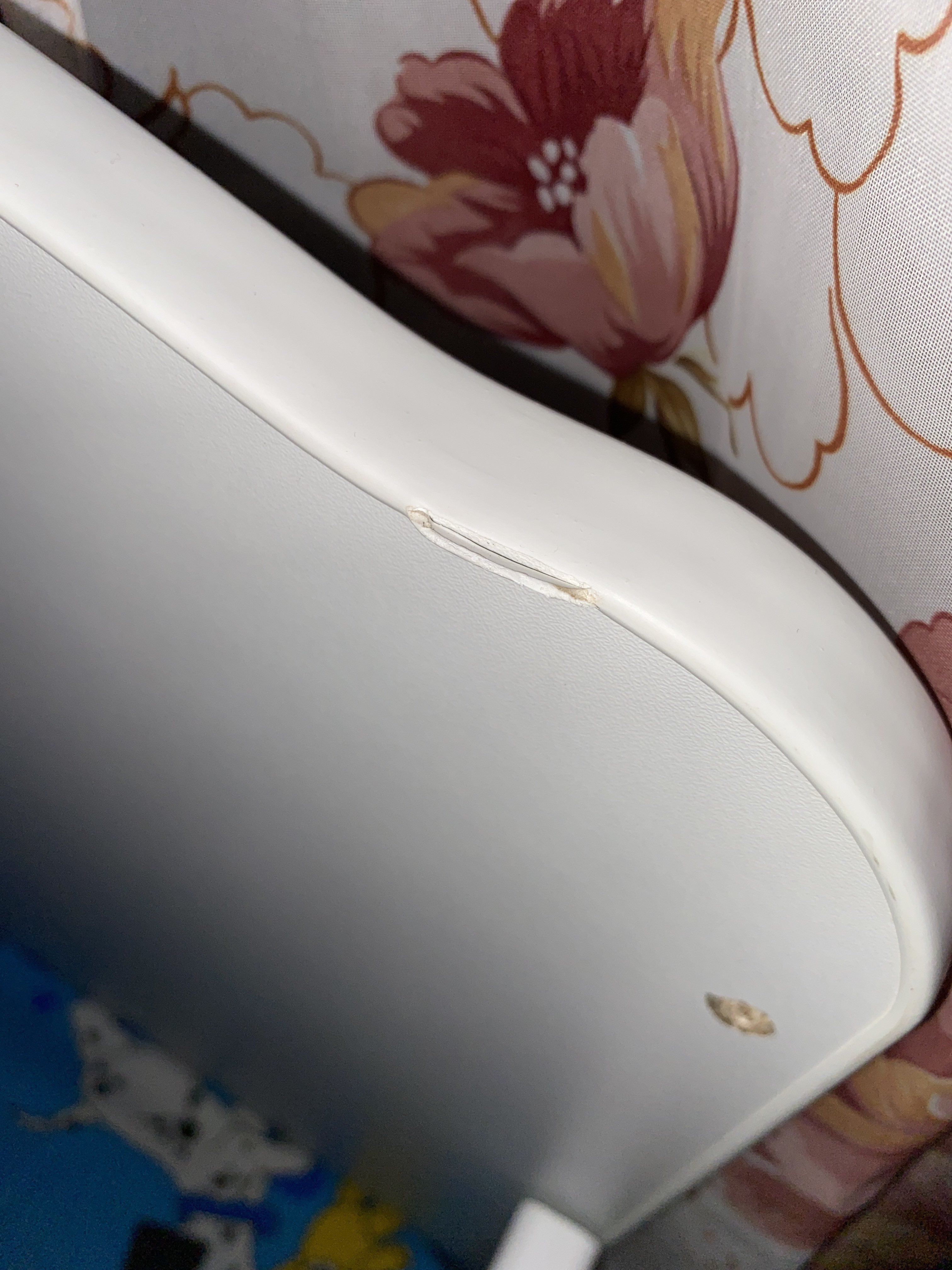 Фотография покупателя товара Детская кроватка «Доченька» на колёсах или качалке, цвет белый - Фото 2