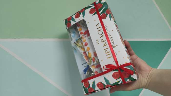 Фотография покупателя товара УЦЕНКА Коробка для эклеров с вкладышами «Ты прекрасна», 25.2×15×7 см - Фото 1