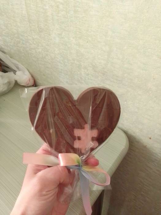 Фотография покупателя товара Форма для шоколада «Сердце», 21×14 см - Фото 1