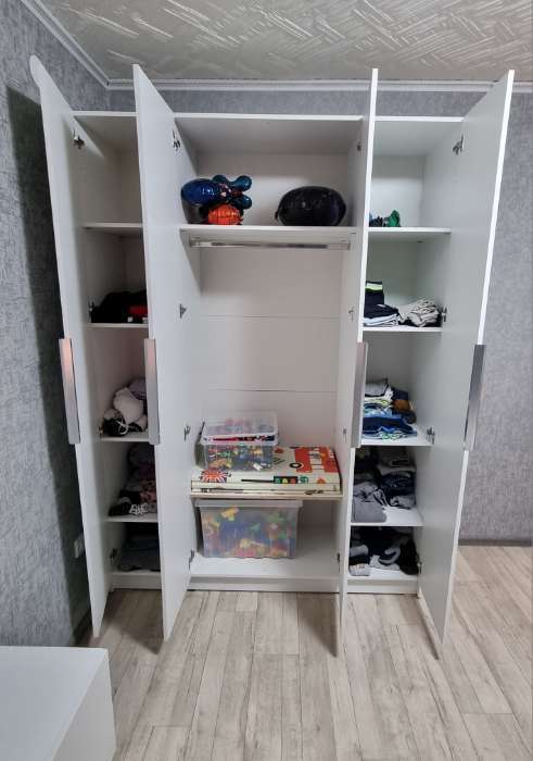 Фотография покупателя товара Шкаф прямой четырёхстворчатый «Бруно», 1600×505×2216 мм, цвет кашемир - Фото 97