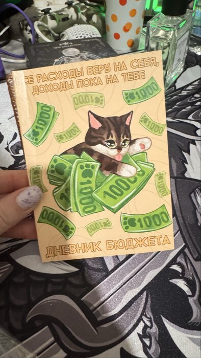 Фотография покупателя товара Блокнот для планирования финансов А6, 68 л «Котик» - Фото 1