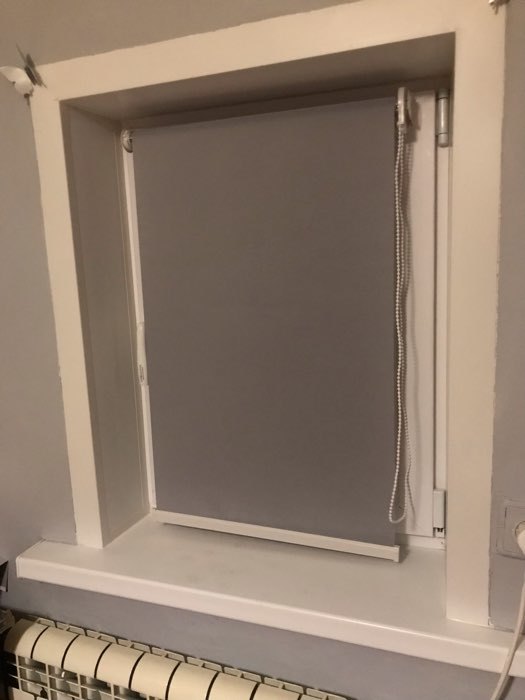 Фотография покупателя товара Штора рулонная «Механика», 60×180 см (с учётом креплений 3,5 см), цвет белый - Фото 3