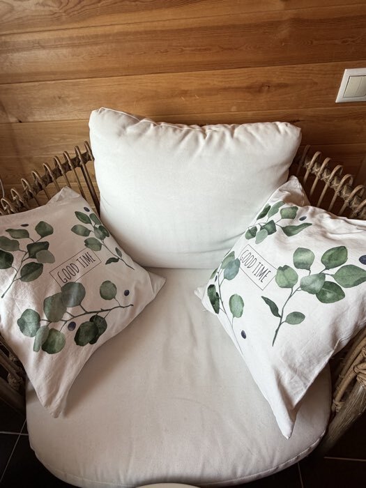 Фотография покупателя товара Наволочка декоративная «Этель. Эвкалипт» (вид 1), 47×47 см, 100% хлопок - Фото 2