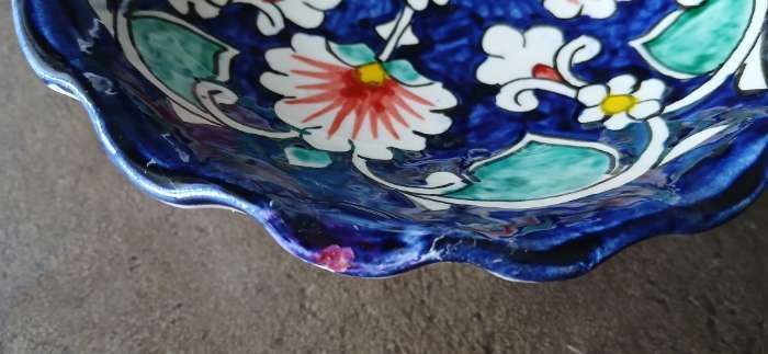 Фотография покупателя товара Конфетница узбекская Риштанская Керамика «Цветы», 15×5 см, синяя - Фото 1