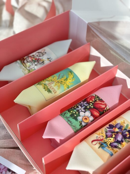 Фотография покупателя товара Коробка складная, под 5 эклеров, белая, 25×15×6.6 см - Фото 2