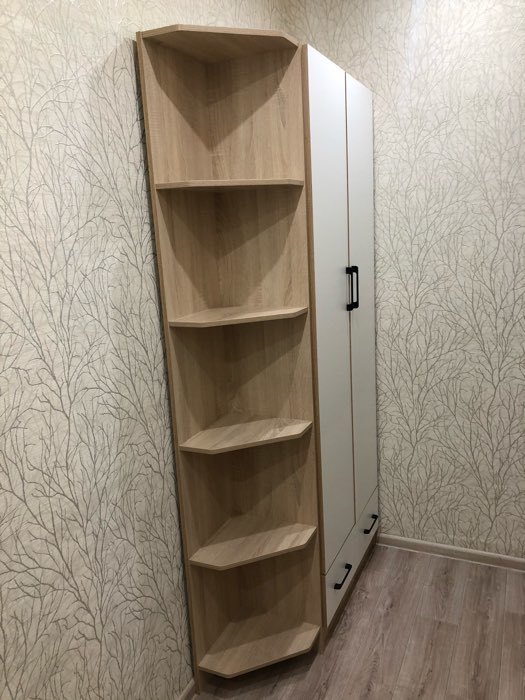 Фотография покупателя товара Шкаф двухстворчатый «Денвер», 800×380×2150 мм, Дуб сонома/Белый - Фото 15