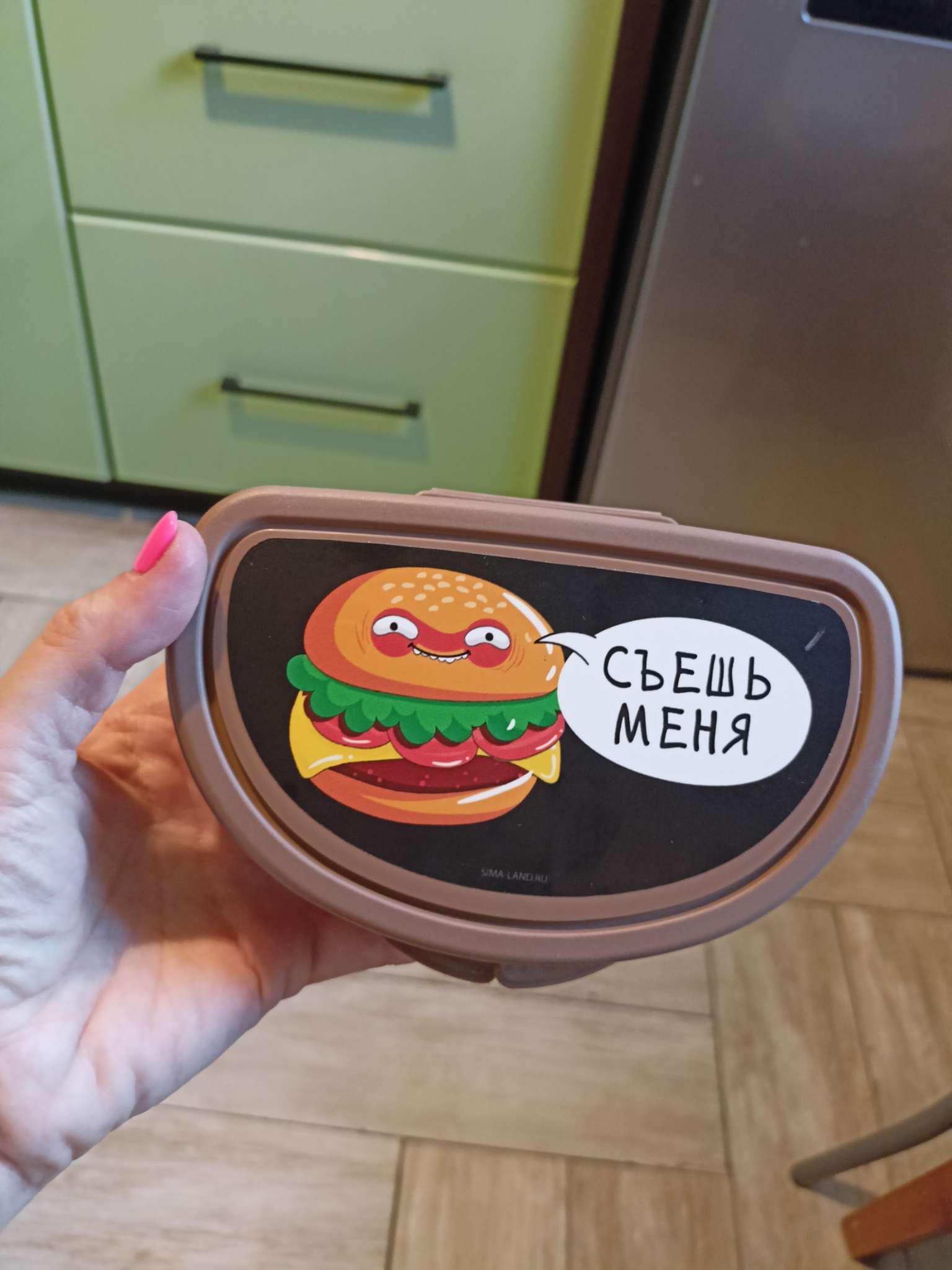 Фотография покупателя товара Бутербродница «Кот», 200 мл - Фото 1