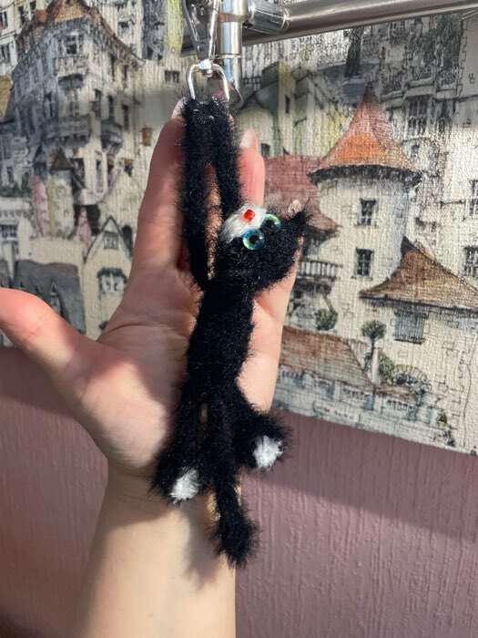 Фотография покупателя товара Карабин металлический, 48×18 мм / 13×2.2 мм, 5 шт., цвет серебряный - Фото 1