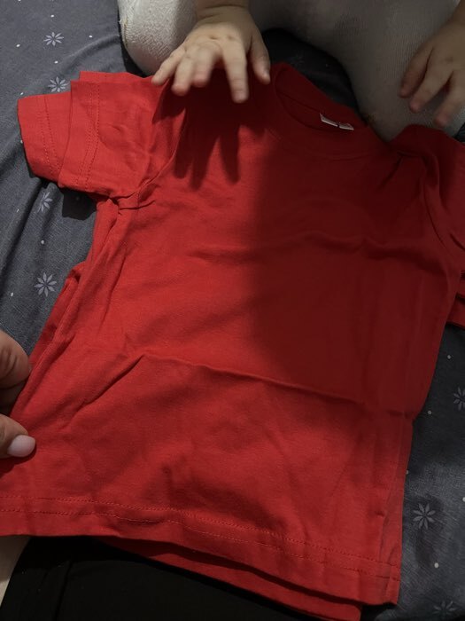 Фотография покупателя товара Футболка детская, красная, рост 122 см - Фото 1