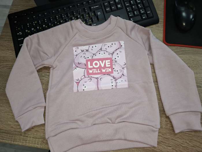 Фотография покупателя товара Свитшот для девочки KAFTAN: Dream, лиловый, размер 34 (122-128 см) - Фото 1