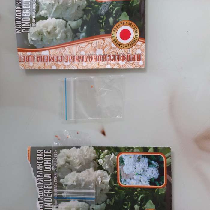 Фотография покупателя товара Семена цветов Маттиола Cinderella White карликовая  5шт.  12.29 г. - Фото 1