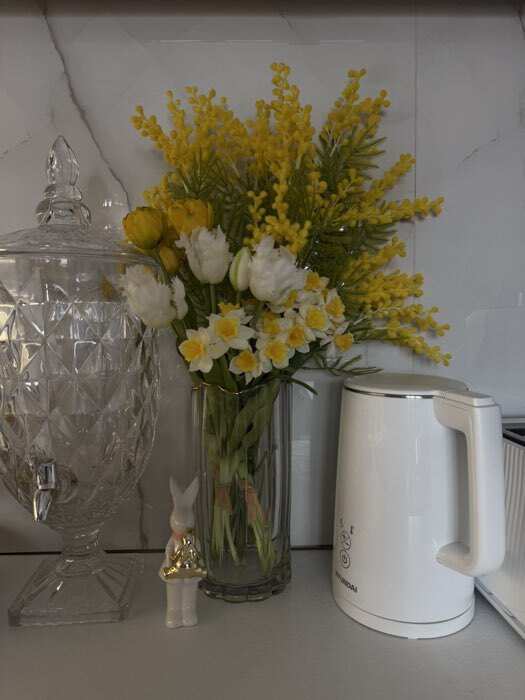 Фотография покупателя товара Фигурка керамика «Зайка белая с золотым зайчонком», 6.5×4.5×13.5 см - Фото 1