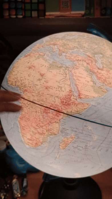 Фотография покупателя товара Глобус физический «Классик Евро», диаметр 250 мм, с подсветкой - Фото 7