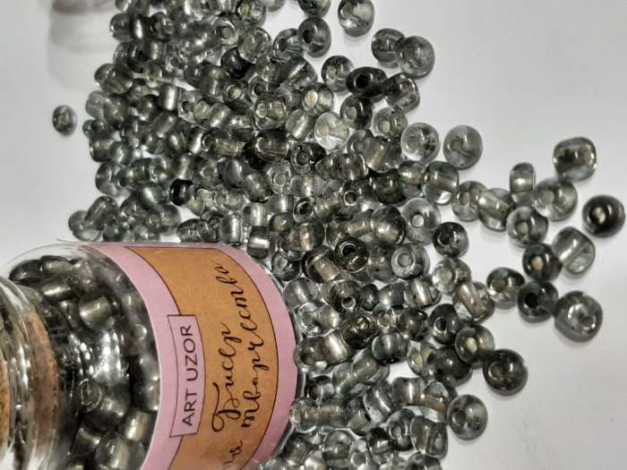 Фотография покупателя товара Бисер круглый 6/0 в бутылочке «Золотистая корица», прозрачно-цветной, 20 г - Фото 1