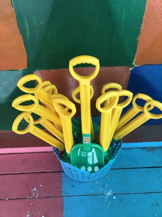 Фотография покупателя товара Лопата большая №2 детская, 53.5 см, МИКС - Фото 1