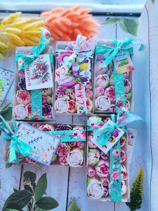 Фотография покупателя товара Коробка для печенья, белая, 25×18×3 см - Фото 4