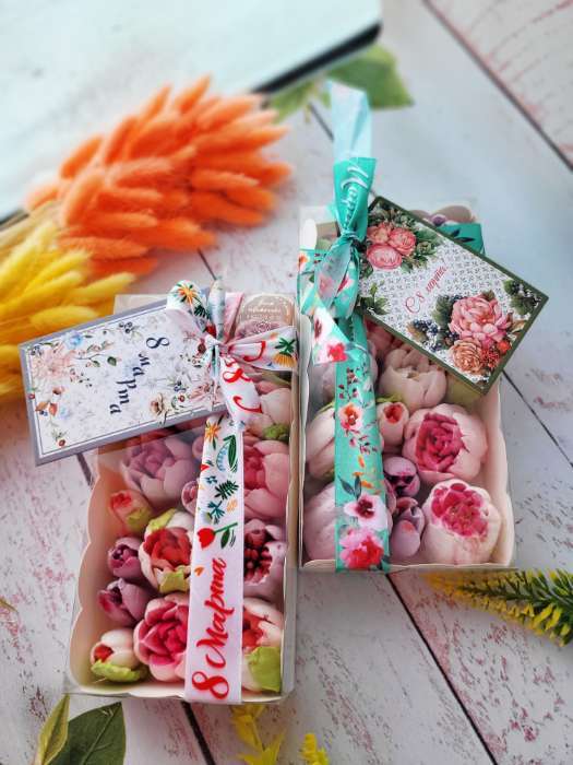 Фотография покупателя товара Коробка для печенья, белая, 25×18×3 см - Фото 3