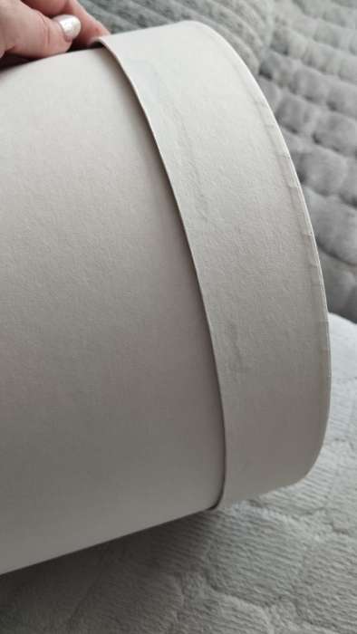 Фотография покупателя товара Коробка подарочная круглая, шляпная, белая, 23×23 см - Фото 9