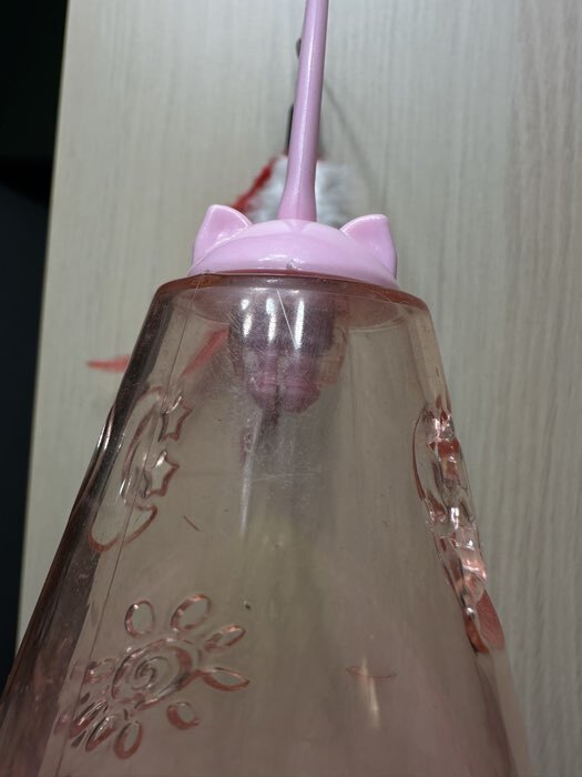 Фотография покупателя товара Игрушка-неваляшка для кошек «Мышь-фонтан», с отверстиями для лакомства и бубенчиком - Фото 4