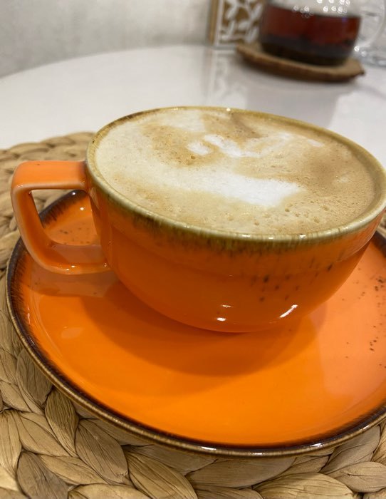 Фотография покупателя товара Чайная пара фарфоровая Magistro «Церера», 2 предмета: чашка 250 мл, блюдце d=16,3 см, цвет оранжевый - Фото 8