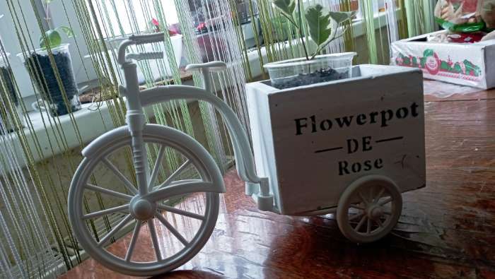 Фотография покупателя товара Кашпо-велосипед 23*12*11см - Фото 1