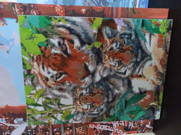 Фотография покупателя товара Алмазная мозаика «Забота» на подрамнике, 40 x 30 см, 38 цветов - Фото 1
