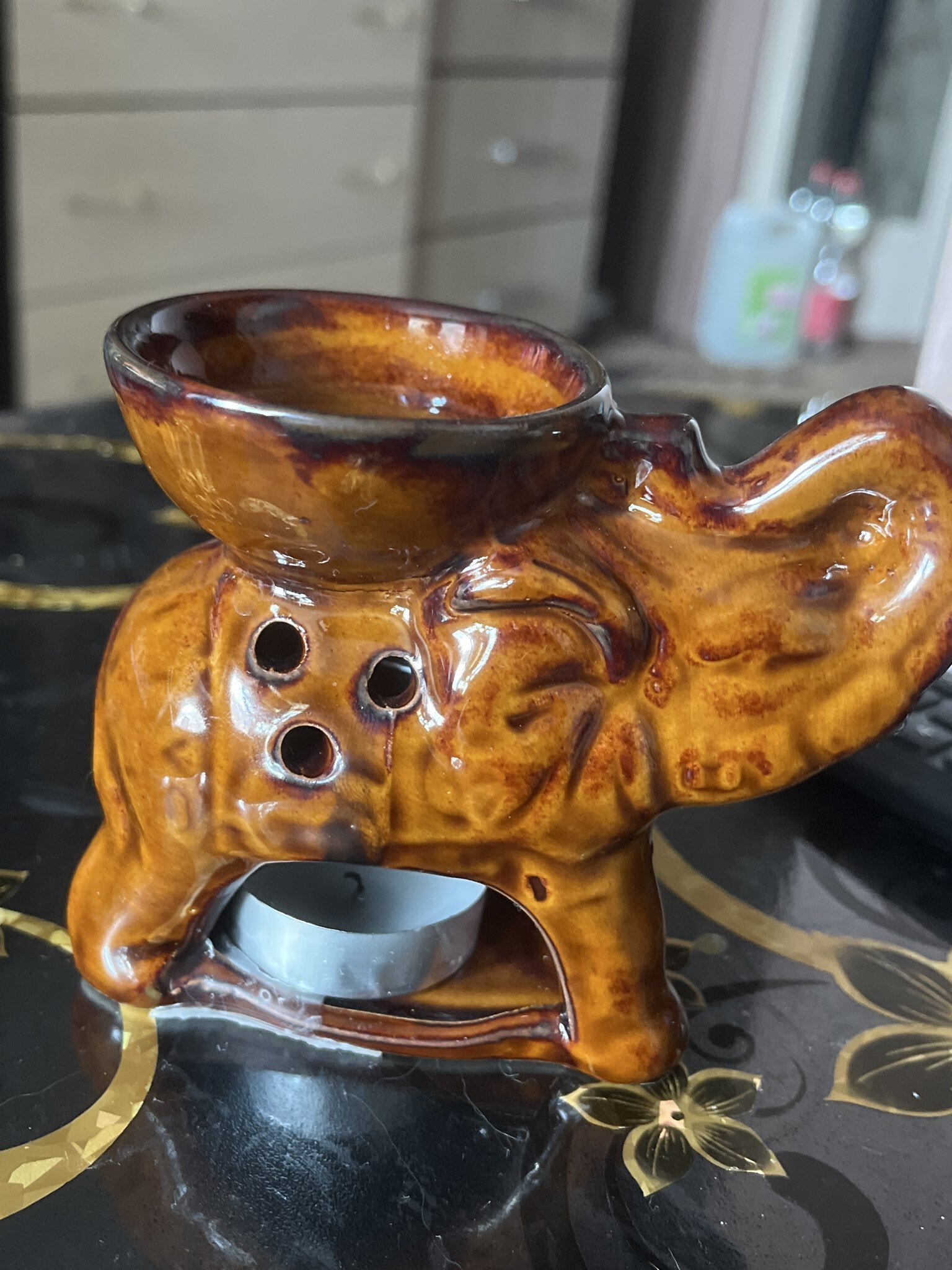 Фотография покупателя товара Аромалампа для эфирных масел «Слон», 10×13.5×7 см, МИКС - Фото 1