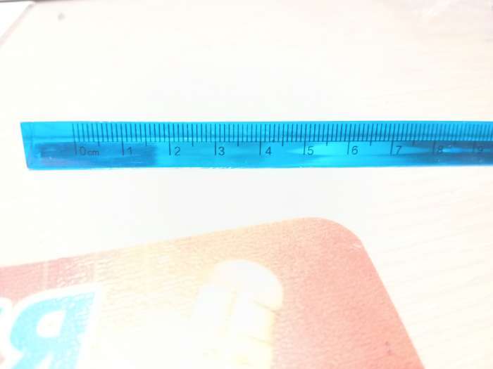 Фотография покупателя товара Линейка пластиковая, 15 см, треугольная, МИКС - Фото 2