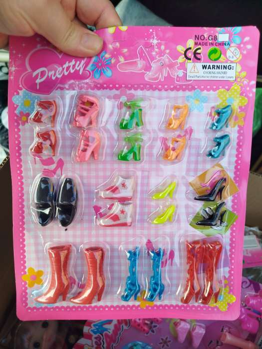 Фотография покупателя товара Обувь для кукол, набор 12 пар, МИКС - Фото 1