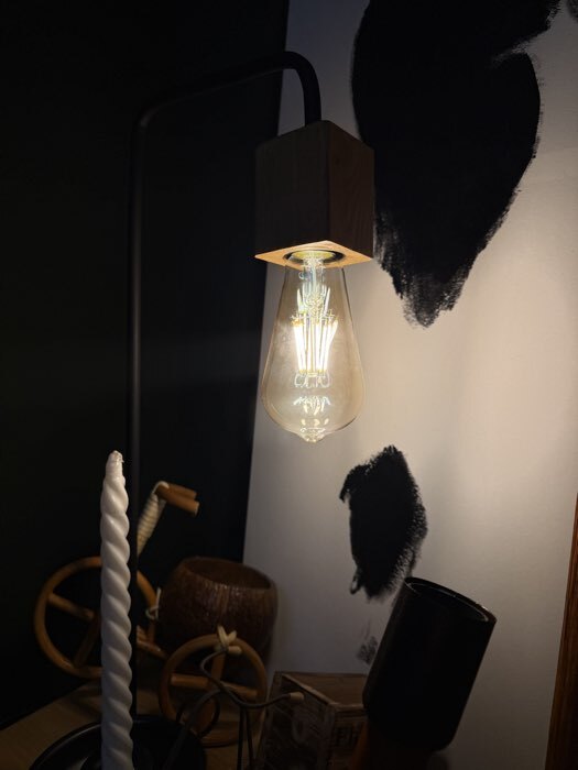 Фотография покупателя товара Лампа светодиодная «Ретро», ST64, 6 Вт, E27, 630 Лм, 2700К, свечение тёплое белое, жёлтая - Фото 1