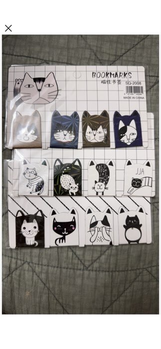 Фотография покупателя товара Набор магнитных закладок для книг Calligrata «Лапки», 4 штуки, МИКС - Фото 1