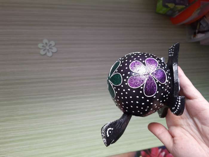 Фотография покупателя товара Сувенир маятник «Черепаха с качающейся головой», 17×10×10 см, дерево - Фото 1