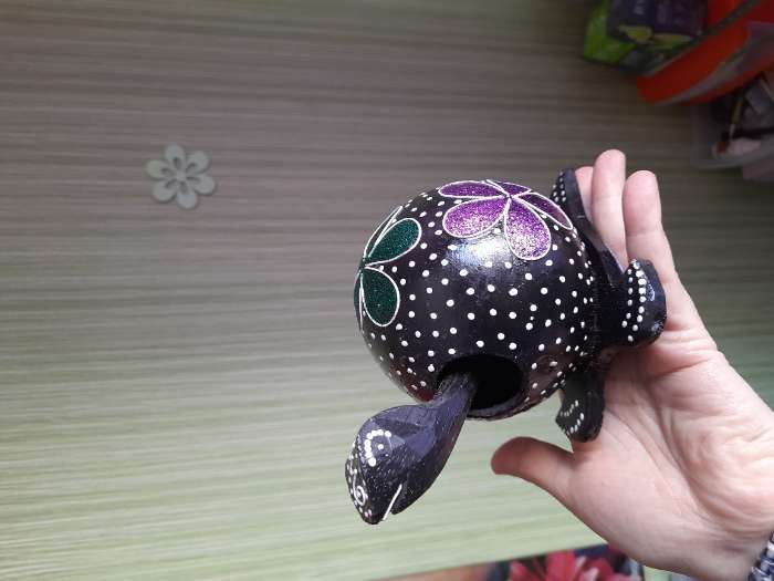 Фотография покупателя товара Сувенир маятник «Черепаха с качающейся головой», 17×10×10 см, дерево - Фото 2