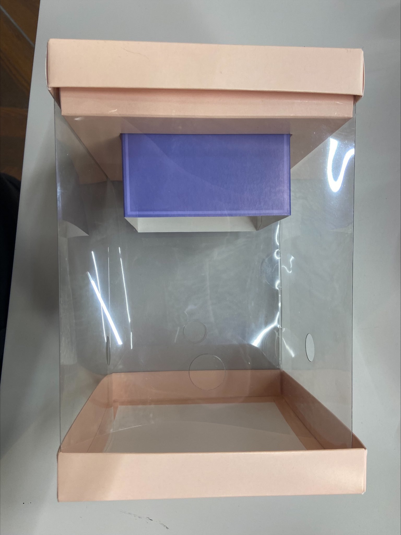 Фотография покупателя товара Коробка подарочная для цветов с вазой и PVC окнами складная, упаковка, «С Любовью», 16 х 23 х 16 см - Фото 2
