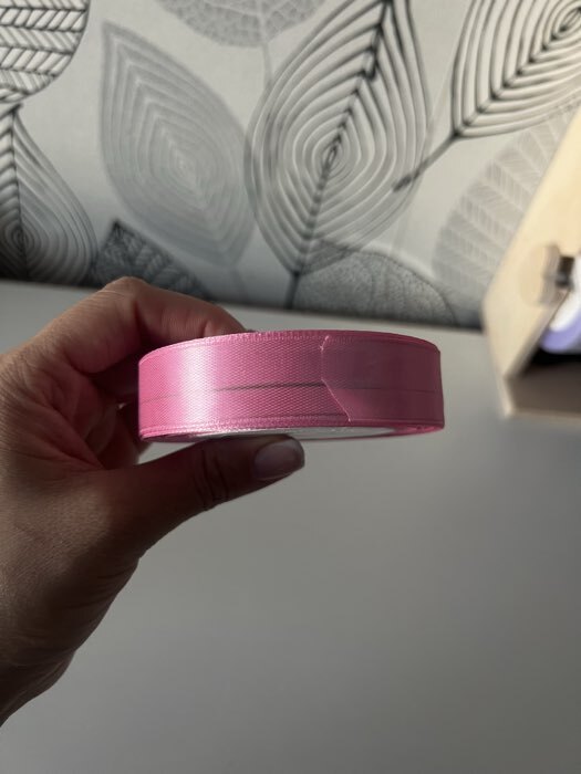 Фотография покупателя товара Лента атласная, 20 мм, 23±1 м, нежно-розовая - Фото 10