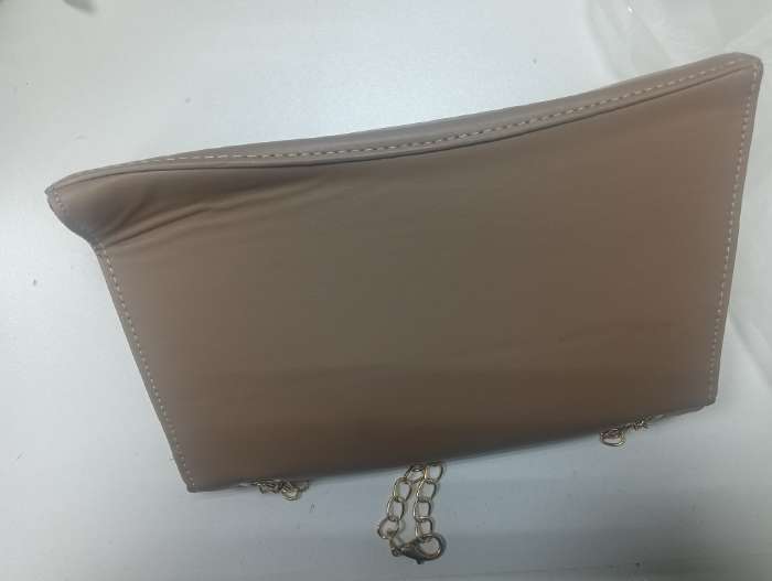 Фотография покупателя товара Сумка женская из искусственной кожи с клапаном, 26×16×9 см, коричневая - Фото 2