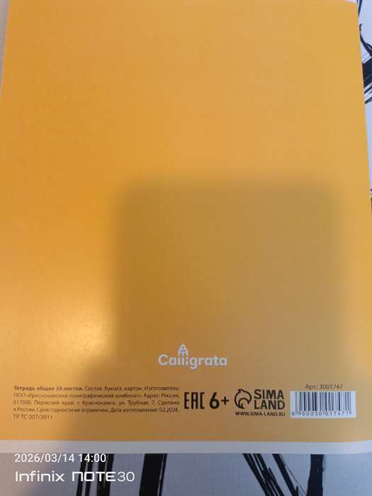 Фотография покупателя товара Тетрадь 36 листов в клетку, Calligrata «Кошки», МИКС - Фото 3