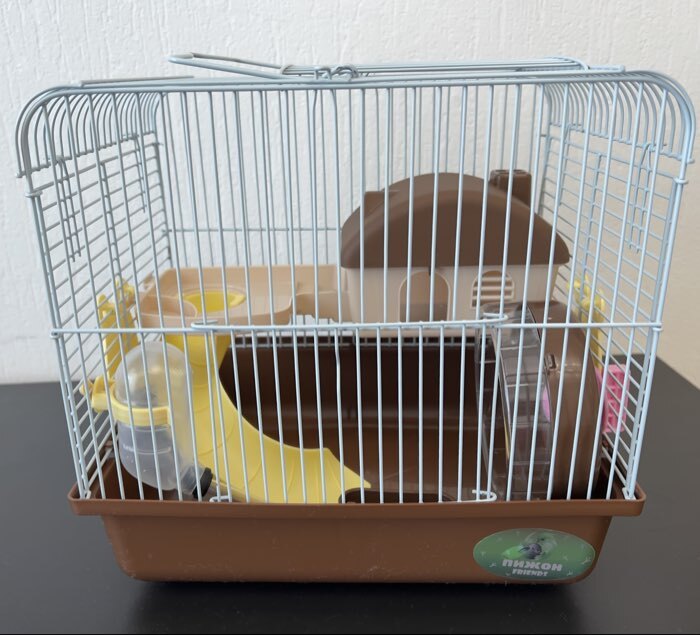 Фотография покупателя товара Клетка для грызунов «Пижон», 27×21×26 с. укомплектованная, жёлтая - Фото 1