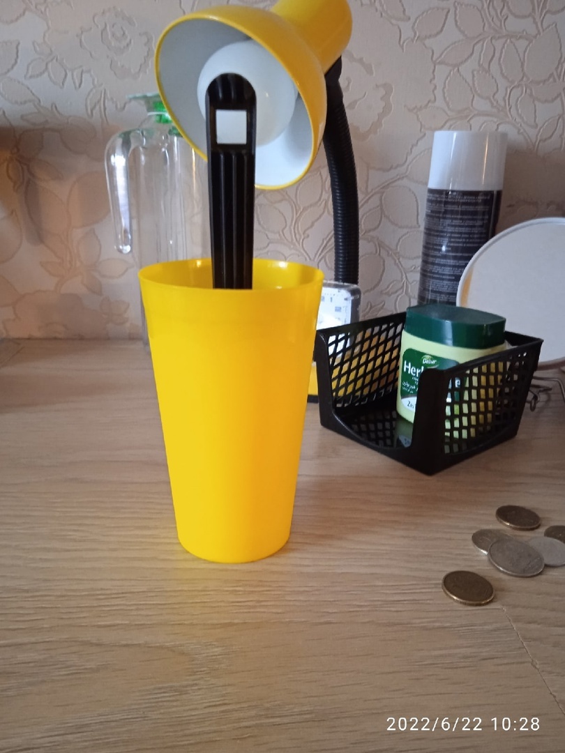Фотография покупателя товара Стакан пластиковый «Ангора», 400 мл, цвет жёлтый - Фото 2