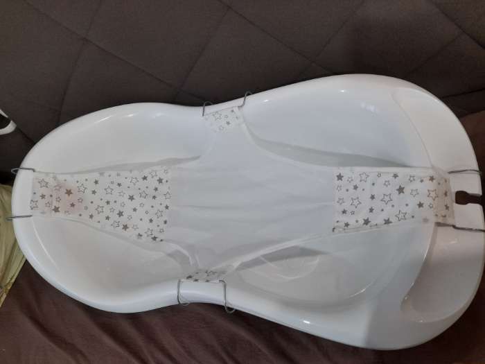 Фотография покупателя товара Гамак для купания новорожденных, сетка для ванночки детской, «Куп-куп» 80 cм., Premium цвет белый