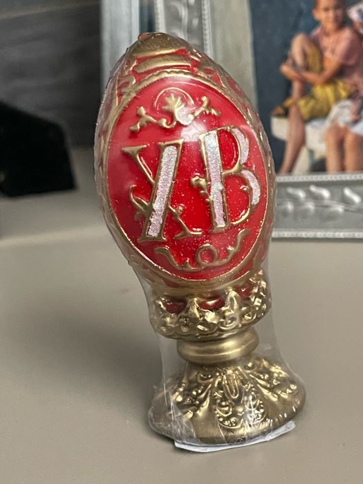 Фотография покупателя товара Декоративная свеча «Пасхальное яйцо резное»