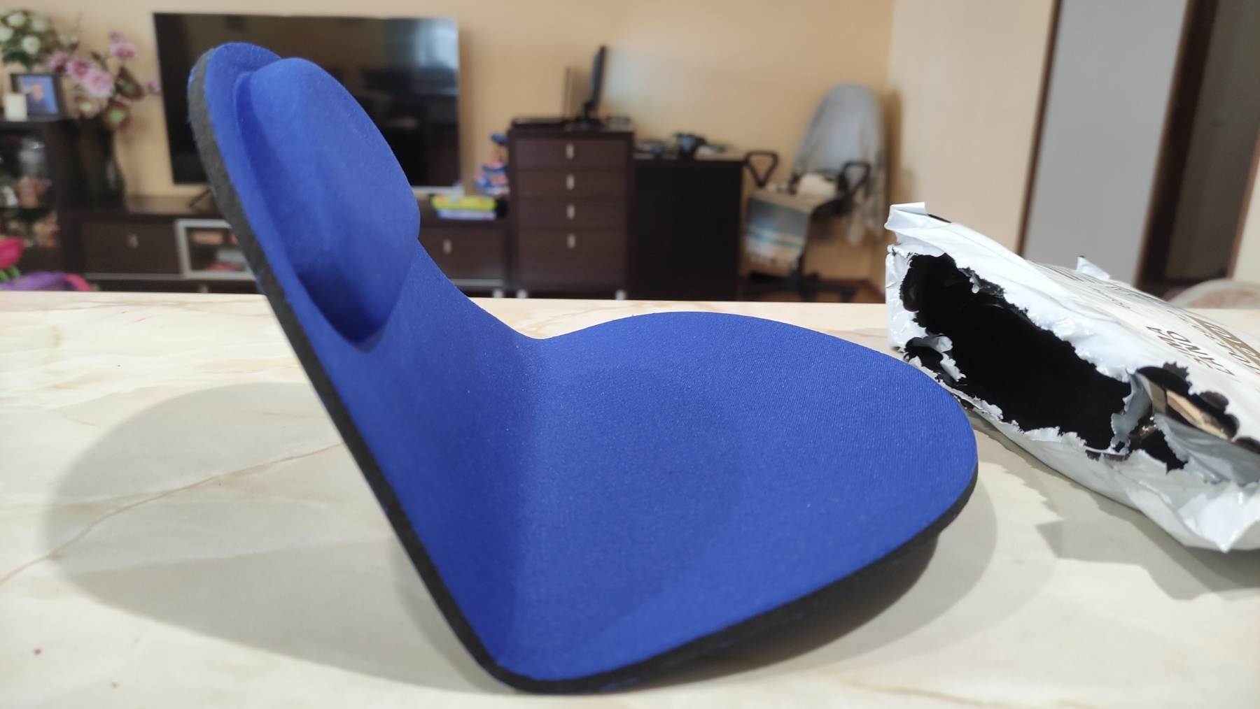 Фотография покупателя товара Коврик для мыши LuazON, подушка под руку, синий